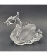  IMPERIAL GLASS-OHIO 8.75-inch Phoenix Bowl Cathay Clear Frosted - $95.00