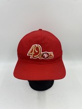 Vintage San Fransisco 49er&#39;s Red Snap Back Cap Designer Award Headwear One Size - £36.57 GBP
