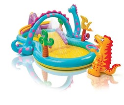 Intex - 11ft x 7.5ft x 44in Dinoland Kids Inflatable Pool [57135EP] - £66.33 GBP