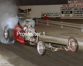 4x6 Color Drag Racing Photo Sammy Hale "Champion Speed Shop" AA/FD Night Burnout - $2.75