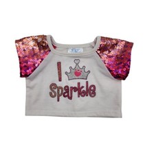 Build-A-Bear Sparkle Crop Top Shirt Clothing Accessory Fit 14&quot; Plush Bea... - $7.93