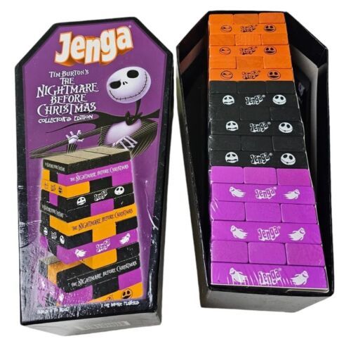 The Nightmare Before Christmas Jenga Collectors Edition Complete 2009 Tim Burton - £58.37 GBP