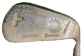 B&amp;B Big Ball Deep Face Forged Matched Chromium Mashie 5 Iron RH Steel 37... - £21.11 GBP