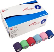 Dynarex 3182 Sensi Wrap, Rainbow Color, 2&quot; X 5 Yard, Pack of 36 - £46.18 GBP