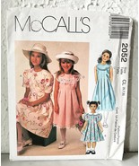 McCall&#39;s Girls&#39; Dresses Collars/Yokes Sewing Pattern 2052 Sizes 6-7-8 Uncut - $12.96 CAD