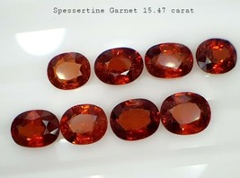 15.45 Cts, 8 pcs Natural Spessartine Garnet loose gemstone lot from Namibia - £424.22 GBP