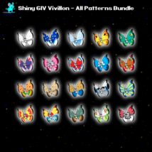 20 x Shiny 6IV Vivillion in all Patterns (Poke ball pattern is included) - £15.71 GBP