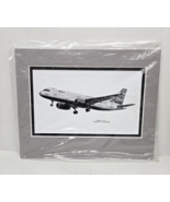 Airbus A-320 Aviation Art by Joe Milich Jet Blue Signed Matted 2006 NEW - $37.99