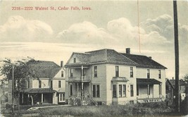 Cedar Falls Iowa Walnut Street C-1910 Postcard Mc Kee School 11121 - $4.94