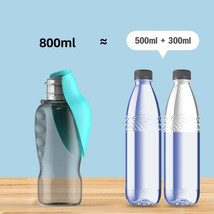 800ml Portable Dog Water Bottle For Big Dogs Pet Outdoor Travel Hiking Walking F - £19.11 GBP