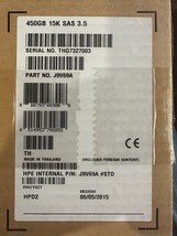 New Hp Msa 450GB 12G Sas 15K Lff 3.5in Hard Drive J9V69A 787655-001 - £125.12 GBP