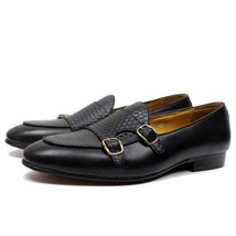 Autumn Mens Leather Loafers Gentleman Wedding Party Casual Slip On Formal Shoes  - £95.23 GBP