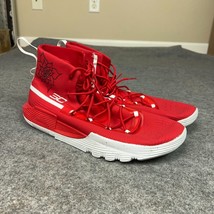 Under Armour Mens Shoes 16 Red Sneaker Basketball Sports Steph Curry 3 Zero 2 - $59.98