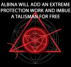  FREE W $49 ORDER ALBINA FREE EXTREME PROTECTION & TALISMAN MAGICK MAGICKALS - Freebie