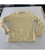 Yellow Croft &amp; Barrow size XL cable knit sweater - $9.88