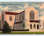 Cadet Chapel at Citadel Charleston South Carolina SC UNP Linen Postcard J17 - £3.57 GBP
