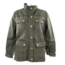 J. Crew Womens Olive Green Military Utility Long Sleeve Jacket Size Small - £22.64 GBP