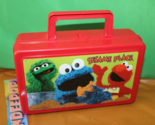 Vintage Whirley Industries Sesame Place Workshop Plastic Lunchbox With H... - $19.79
