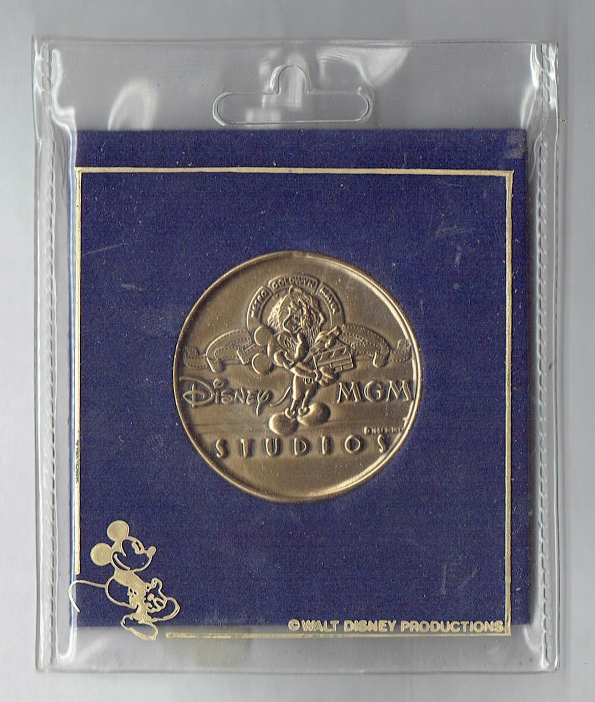 Vintage 1989 Walt Disney World MGM Studios Commemorative Coin Rare park Souvenir - $43.46