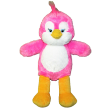 Build A Bear Pink Chick 2013 18" Stuffed Duck Penguin Blue Eyes Orange Animal - $16.20