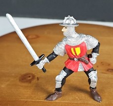 Plastoy Knight Action Figure Toy Medieval Times PVC Cake Topper - £4.78 GBP