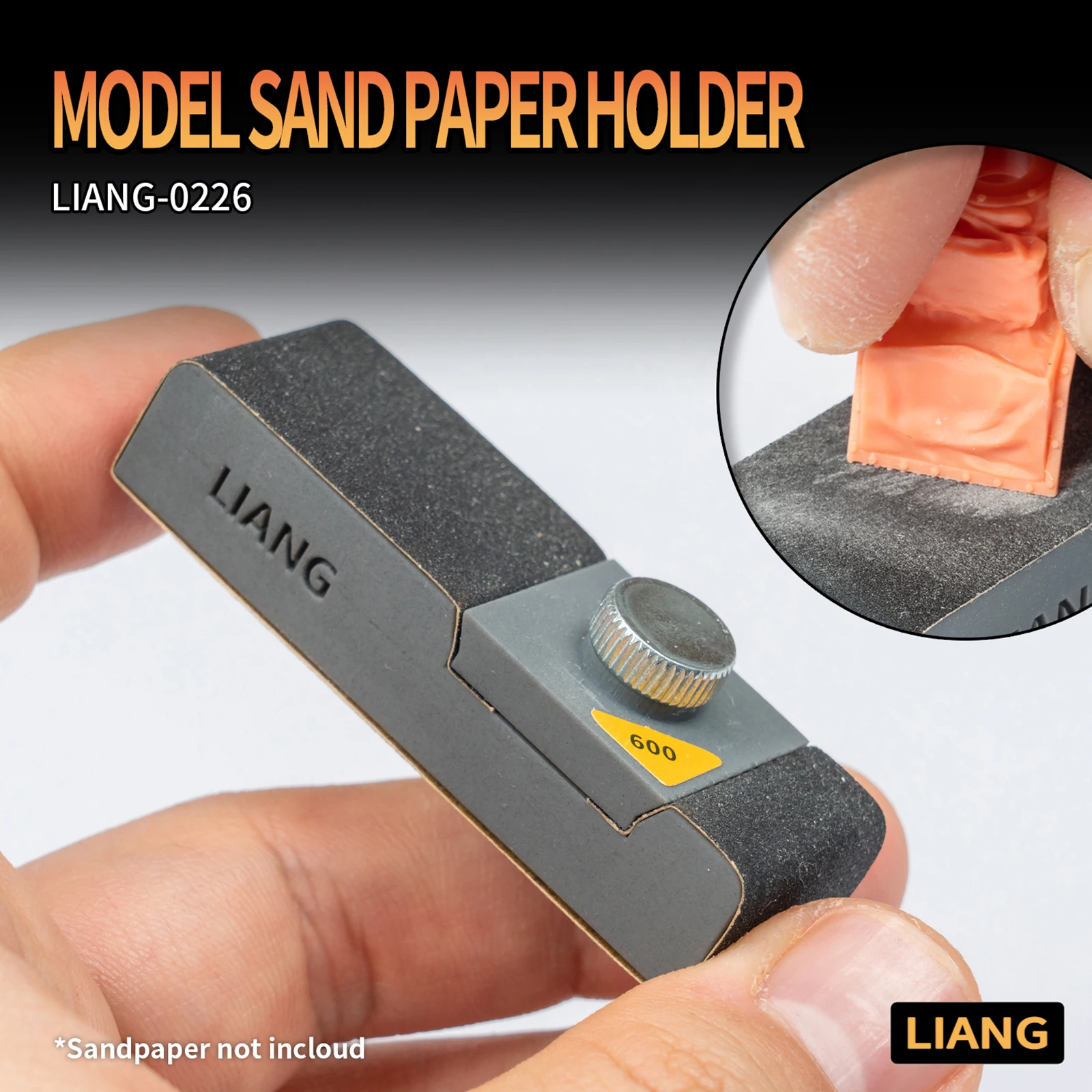3D Printing Resin+Metal Model Sand Paper Holder Glue-free Sanding Board Repair - £15.57 GBP