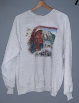 Vintage 80’s Native American Chief American Heritage Sweatshirt Size 2X - £17.38 GBP