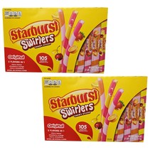 2 Packs Starburst Swirlers Chewy Sticks, 105 Count, 38.8 Ounce - £38.76 GBP