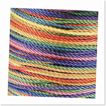 Vibrant Rainbow String Multicolor Braided Jewelry Cord - 70mts/76.5yd - ... - $32.66