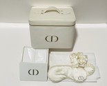 Dior Beauty Vanity Case Set Eye Mask, Scrunchy Hair Tie, Box Cotton Pads... - $359.99