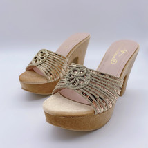 New Fashion Design Rome Summer Slippers Sandals Ladies Low Heel 7CM Party Dance  - £43.94 GBP