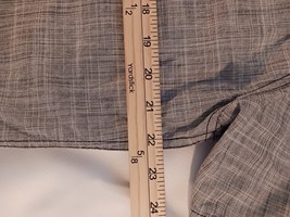 Levi Strauss & Co Spread Collar Men Shirt L Gray Short Sleeve Button Up 2-Pocket image 8