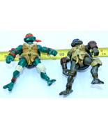 TMNT Ninja Turtles Michelangelo &amp; Donatello Paleo Patrol Figures Mirage - £15.78 GBP