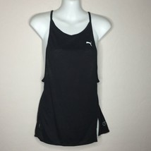 Puma Womens Black Tank Top Workout Gym Dry Cell Sport Activewear - $19.99