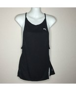 Puma Womens Black Tank Top Workout Gym Dry Cell Sport Activewear - £15.92 GBP