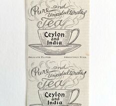 Ceylon And India Tea 1897 Advertisement Victorian Hot Beverage Teas DWKK9 - $366.69 MXN