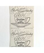 Ceylon And India Tea 1897 Advertisement Victorian Hot Beverage Teas DWKK9 - €17,16 EUR