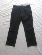 Banana Republic Kentfield Pant Mens 32x30 Black Blue Striped Chino Pants - £18.63 GBP