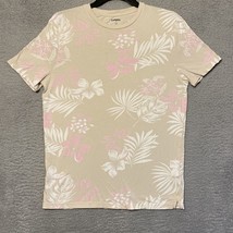 EXPRESS Floral Print Crew Neck Women’s T-Shirt Short Sleeve Cotton Size ... - $8.17