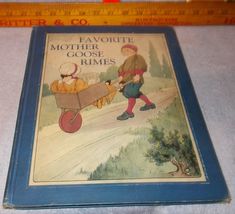 Favorite Mother Goose Rimes HC Color Illustrated 1916 - £19.48 GBP