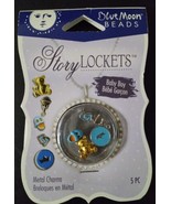 Blue Moon Beads STORY LOCKETS Metal Charms - Baby Boy Asst - 5pcs - £7.78 GBP