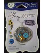 Blue Moon Beads STORY LOCKETS Metal Charms - Baby Boy Asst - 5pcs - $13.52 CAD
