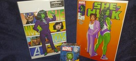 INCREDIBLE SHE HULK/ 2 CLASSIC COVERS AND FIGURE/ FREE SHIPPING - €17,23 EUR