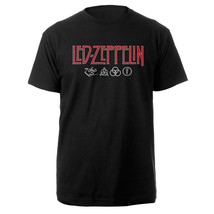 Led Zeppelin Logo &amp; Symbols Official Tee T-Shirt Mens Unisex - $34.20