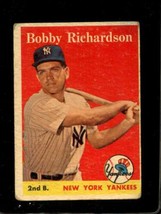 1958 Topps #101 Bobby Richardson Good+ Yankees *NY0629 - £9.18 GBP
