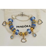 Beautiful in Blue Kitty  - Authentic Pandora bracelet - $205.14 CAD