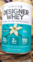 2 Pack Designer Whey Natural Whey Protein Powder French Vanilla Flavor - £45.66 GBP