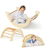 2-in-1 Arch Rocker with Soft Cushion for Toddlers-Natural - Color: Natural - £178.22 GBP
