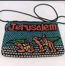 Beaded Jerusalem Shoulder Bag 9&quot; Purse From Jerusalem - $12.16