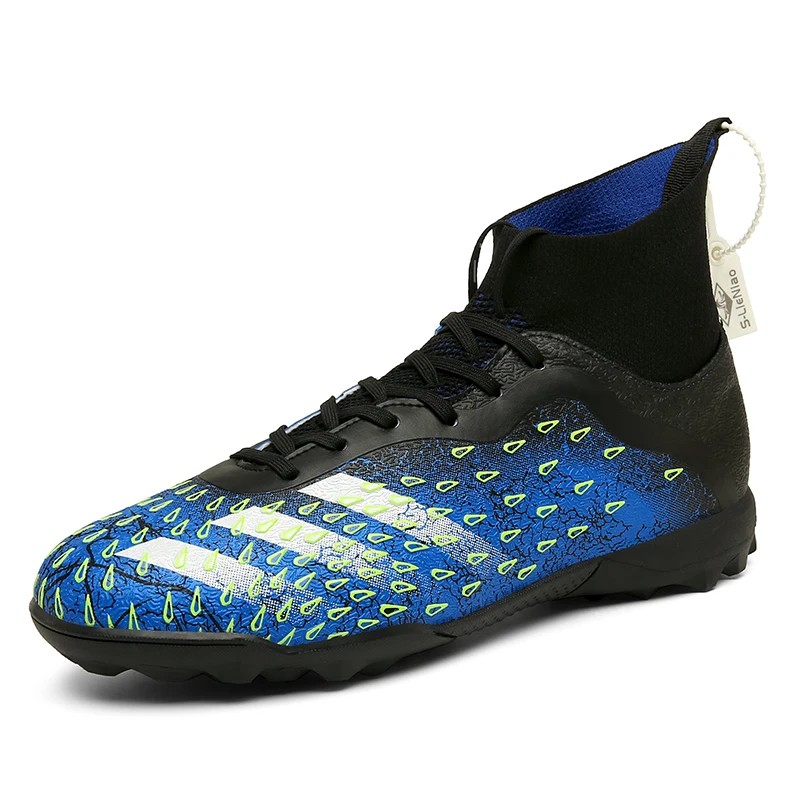 Ankle High  Sock Football Shoes Traing Soccer Footwear with Spikes for Men Women - £251.15 GBP